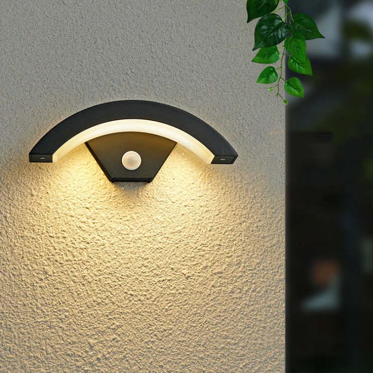 Eryndor - Nordic Arc Metal LED IP65 Waterproof Outdoor Wall Light