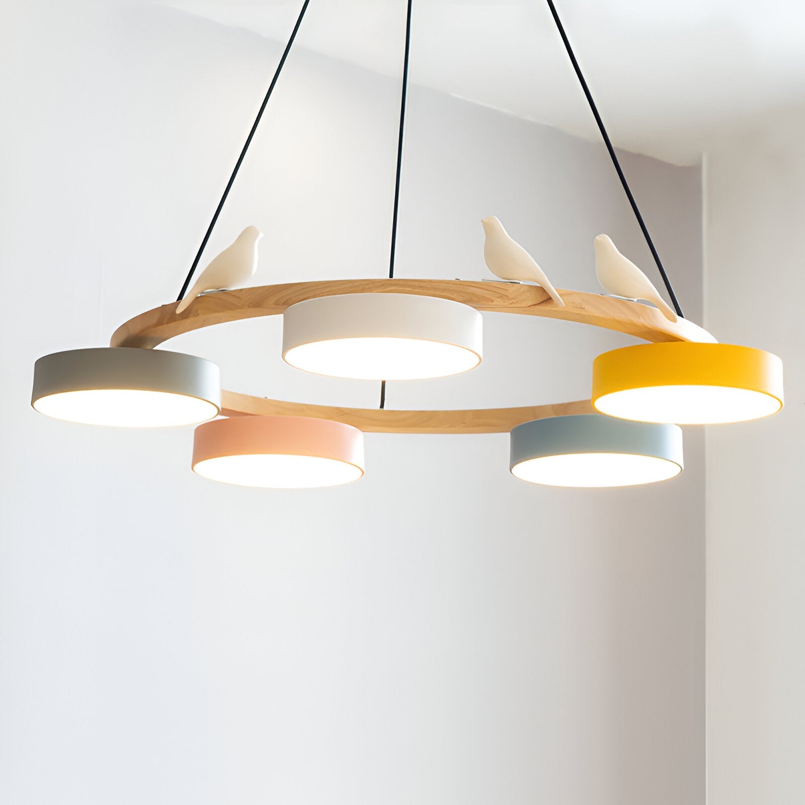 Lunor – Nordic Acrylic Bird Round Pendant Light