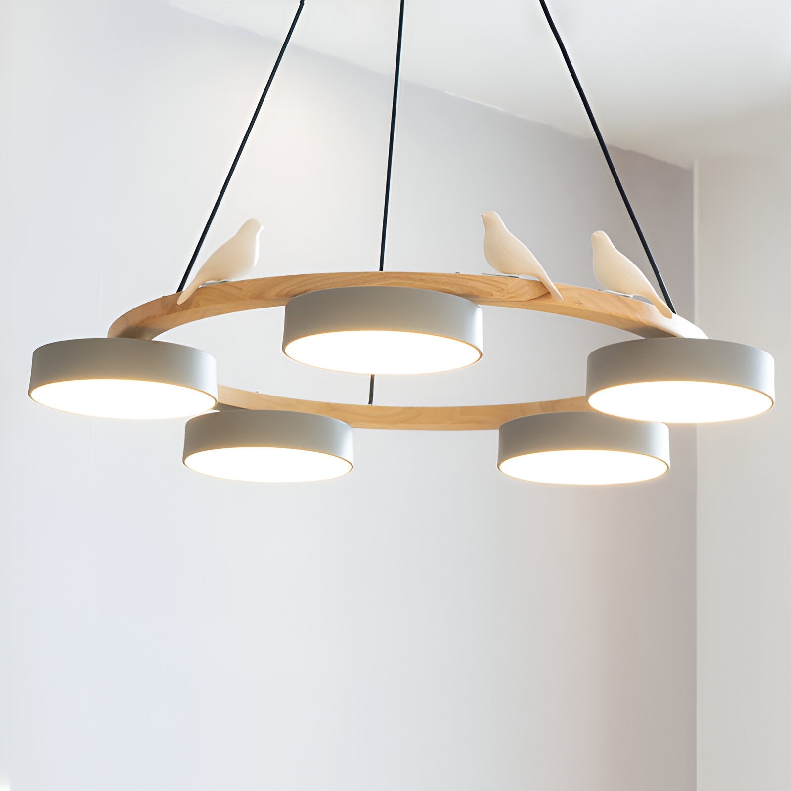 Lunor – Nordic Acrylic Bird Round Pendant Light