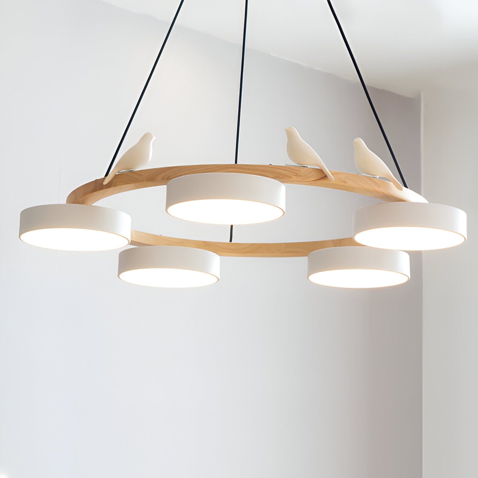 Lunor – Nordic Acrylic Bird Round Pendant Light