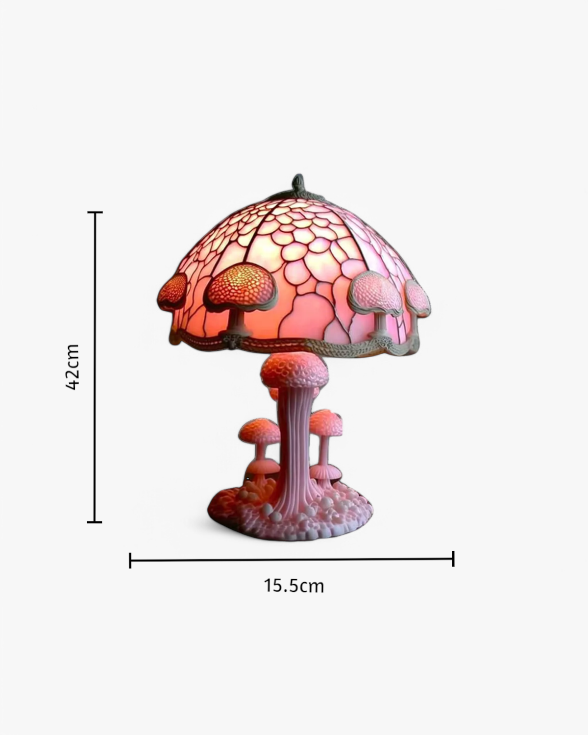 Floravynne – Handcrafted Resin Mushroom Lamp with Vibrant Floral Design and Soothing Ambient Light