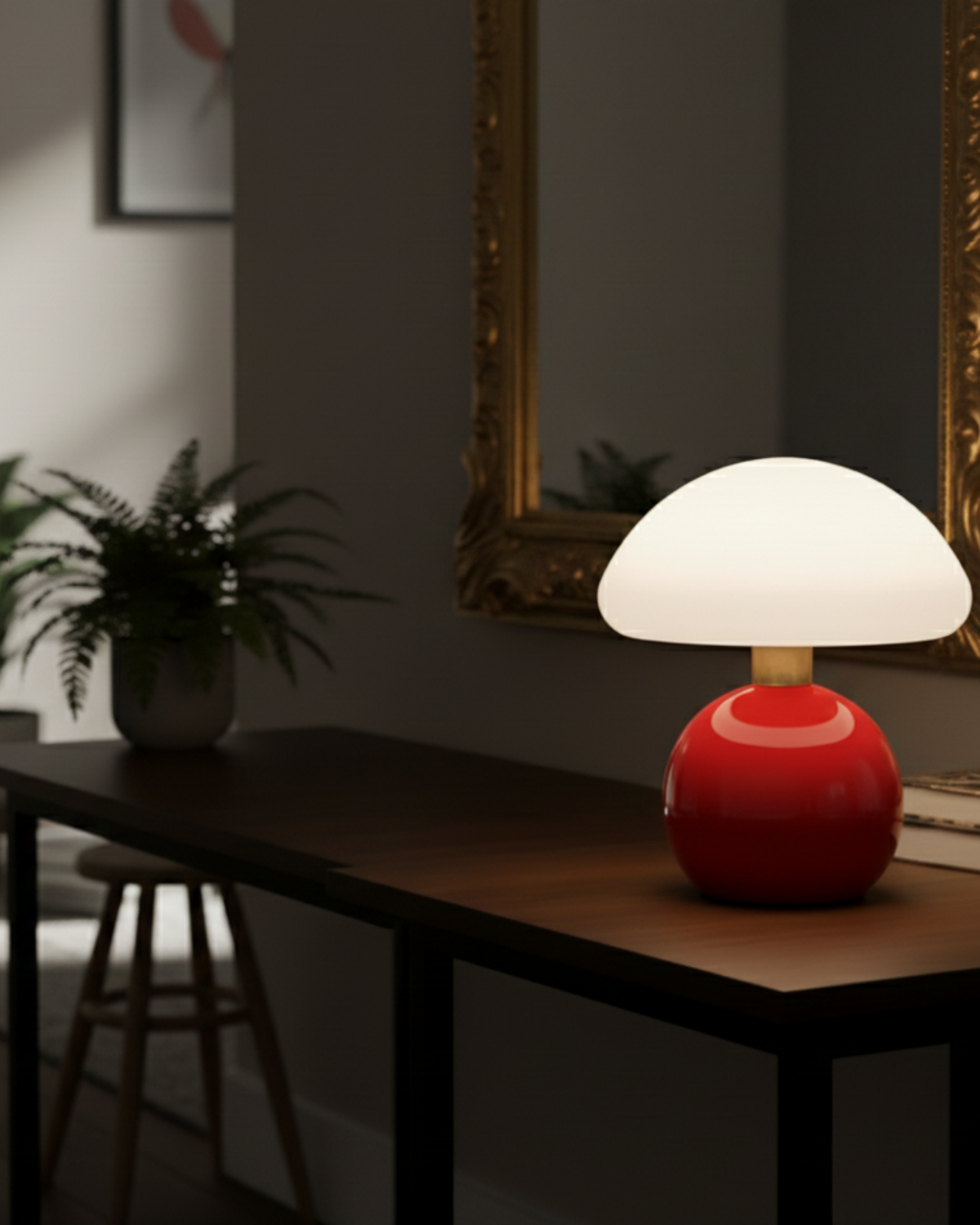 Celunari – Elegant keramisk bordlampe med trefarvet lys