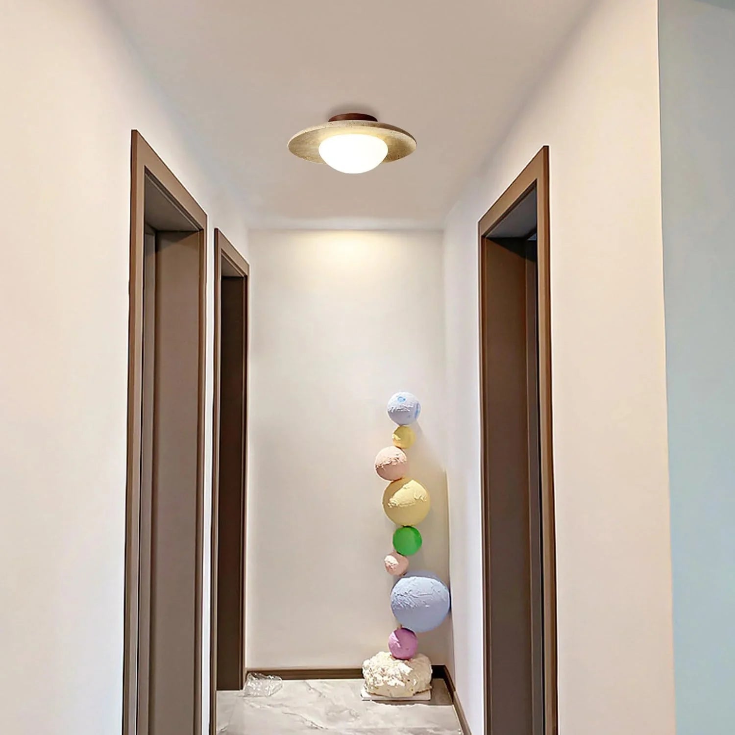 Travellea – Travertin Egyszerű Mennyezeti Lámpa