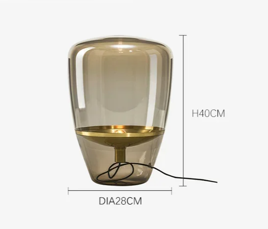 Norivelle – Scandinavian Glass LED Table Lamp