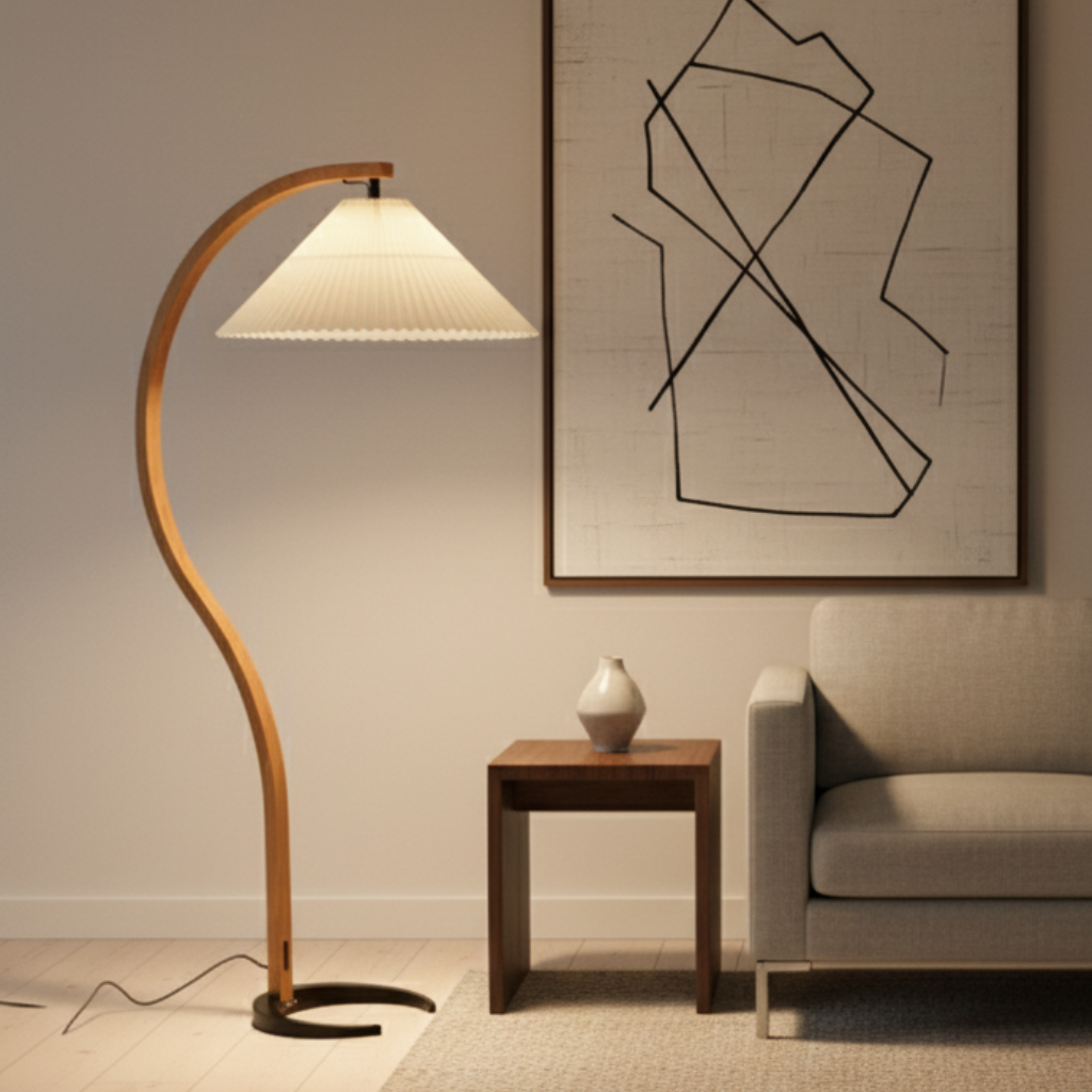 Virello - Lampe sur pied moderne élégante à DEL pour salon et chambre à coucher