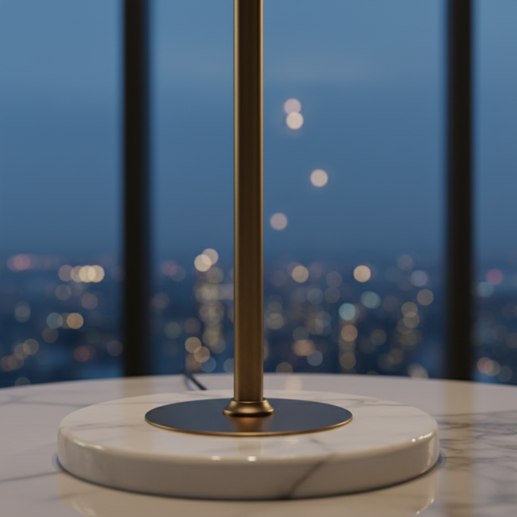 Equinari - Elegáns Arany Íves Állólámpa Modern Nappali Díszítéséhez