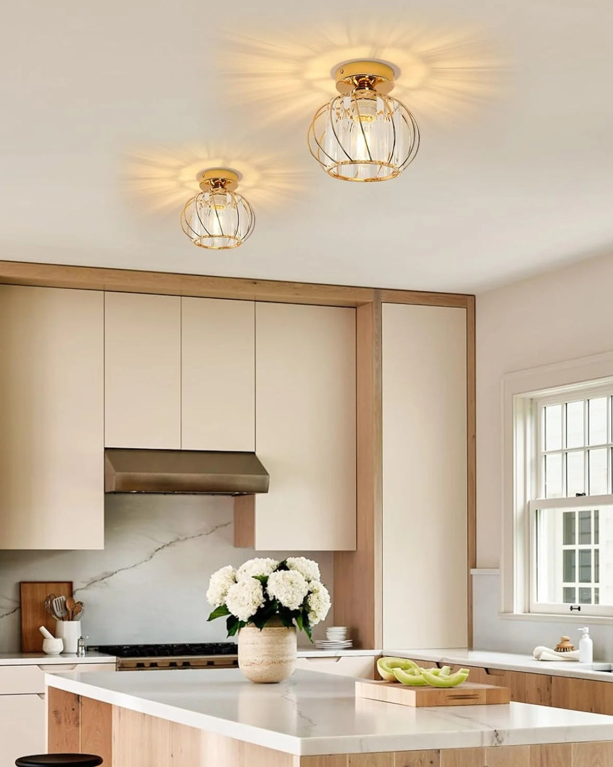 Élaris – Csillagihlette Szobrászati Kristály Mennyezeti Lámpa