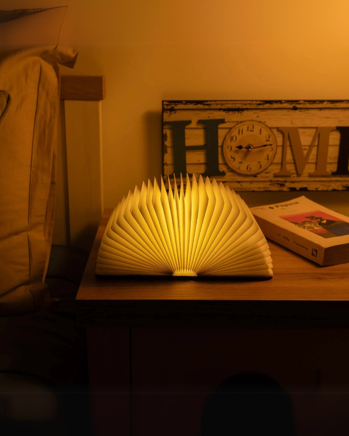 Narrion - Lámpara de mesa luminosa para libros