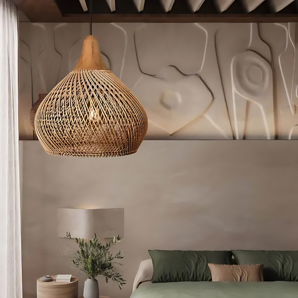 Zavaya - Boho Style Rattan Pendant Light