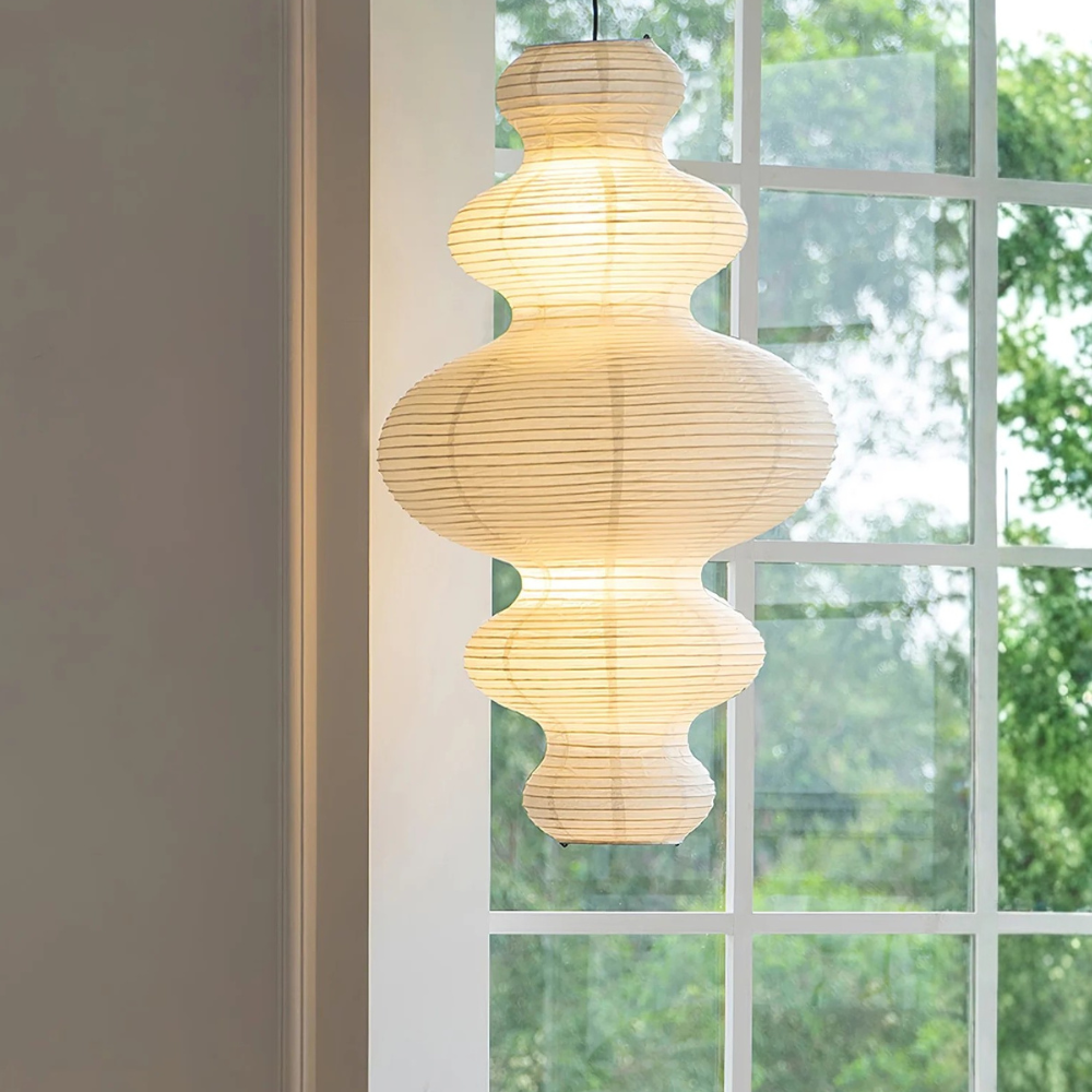 Akaria - Suspension artisanale en papier de riz pour éclairage de cuisine