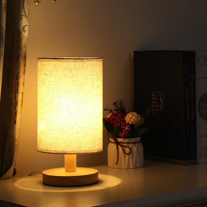 Aivaro - Organic Wood Linen Lamp Remote Control