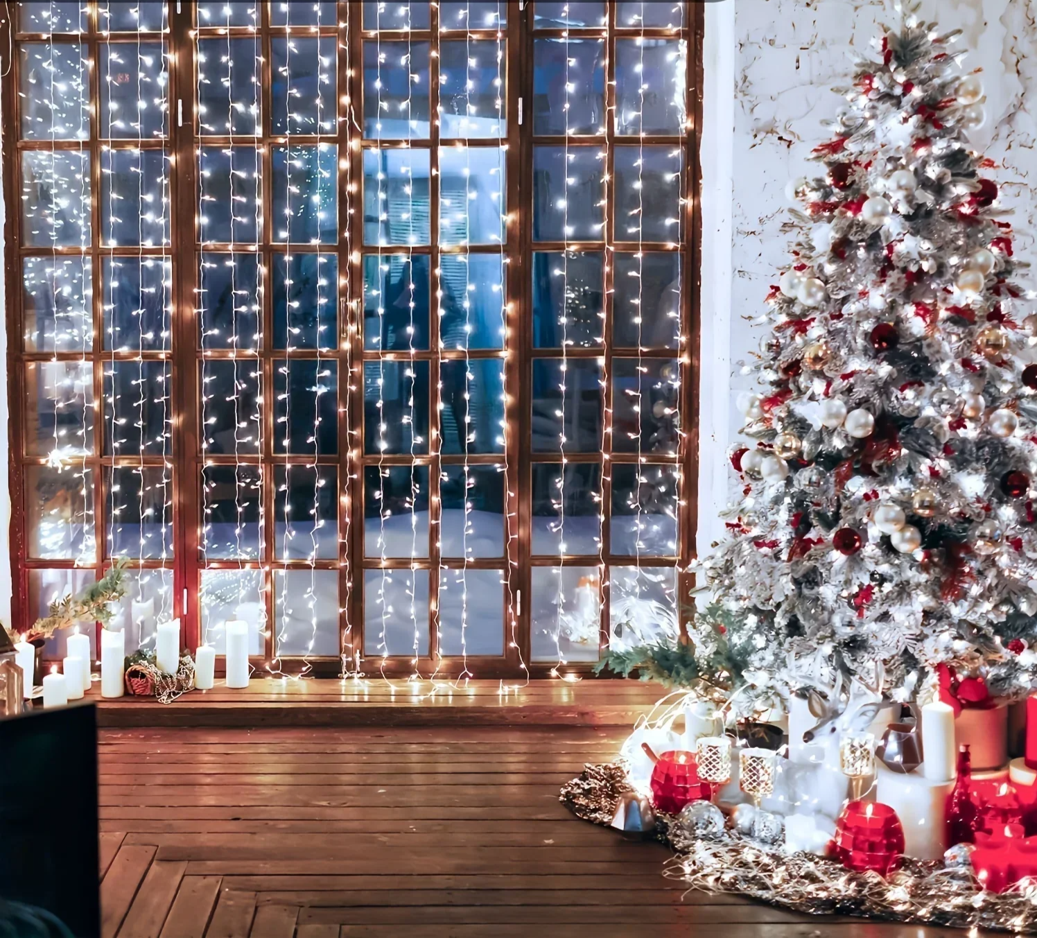 Elysio – Luces de cortina LED USB con mando a distancia