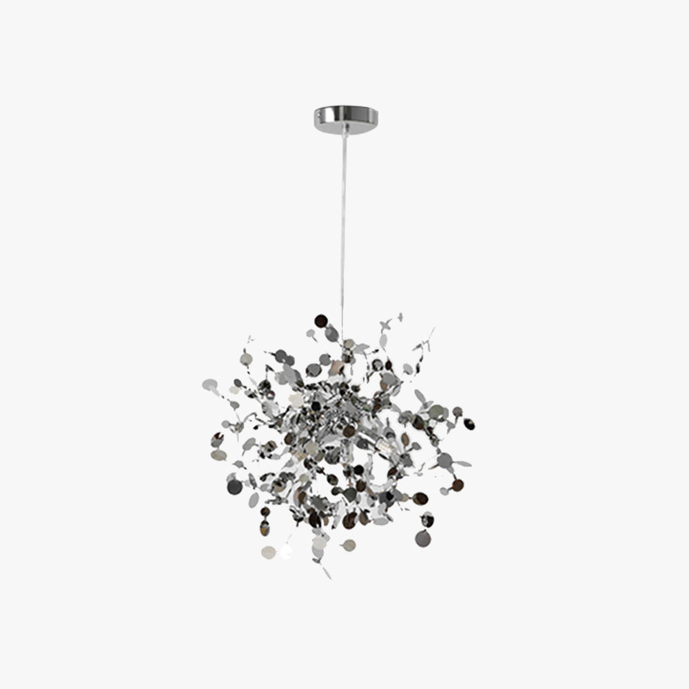 Durelia – Lustre LED moderne avec accents dorés et argentés