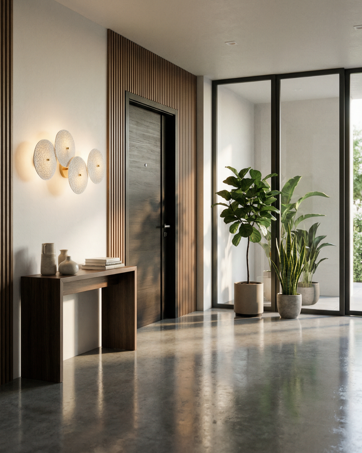 Loturelle – Lámpara de pared minimalista con pétalos escultóricos