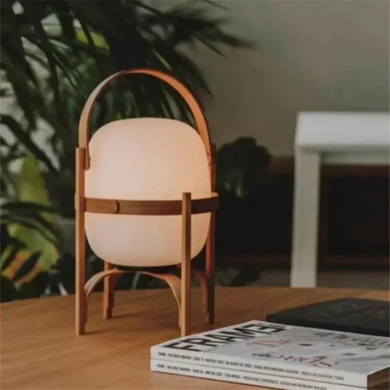 Zumira – Wooden Frame Modern Table Lamp
