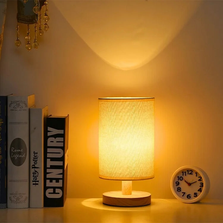 Aivaro - Organic Wood Linen Lamp Remote Control