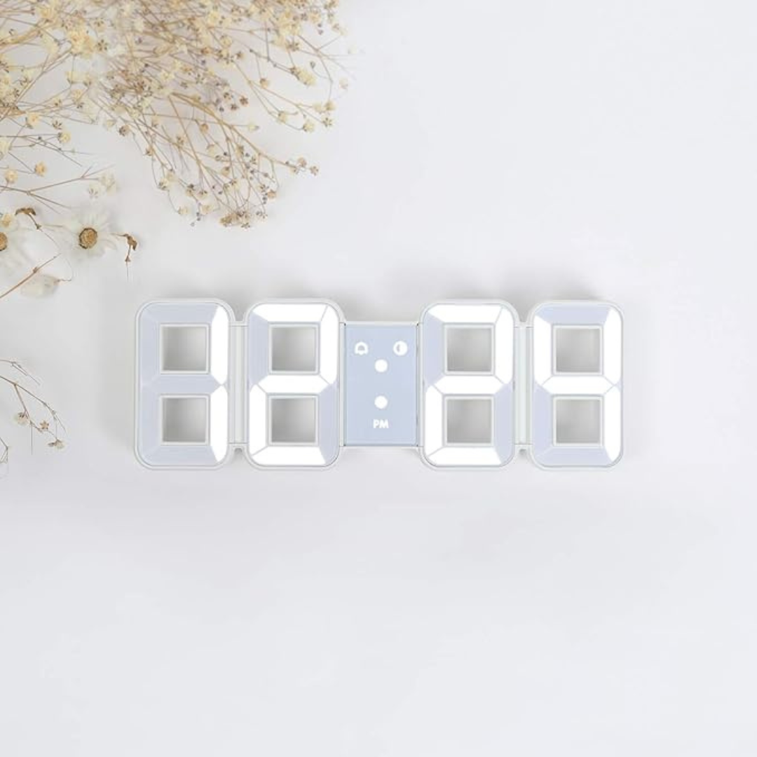 Vevora – Reloj de Pared Digital LED 3D con USB