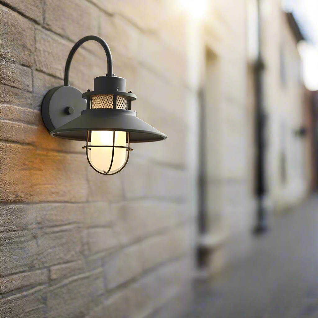 Torvain - Luminous Outdoor Torch Metal Outdoor Wall Lamp