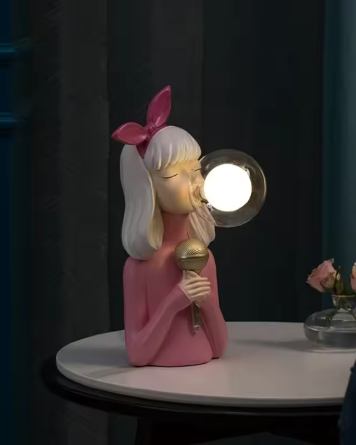 Sylvire - Lámpara de mesa con burbujas de luz