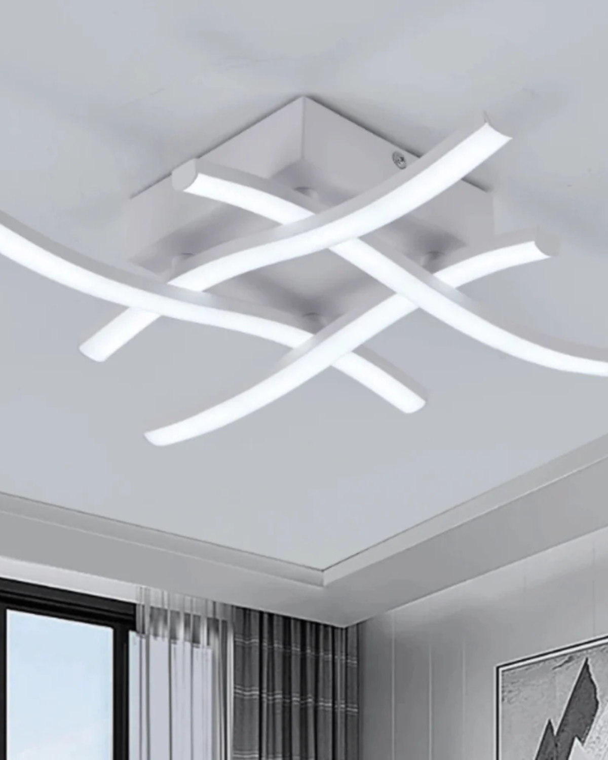 Fluxarelle – Folyékony Forma Egyszerű Mennyezeti Lámpa