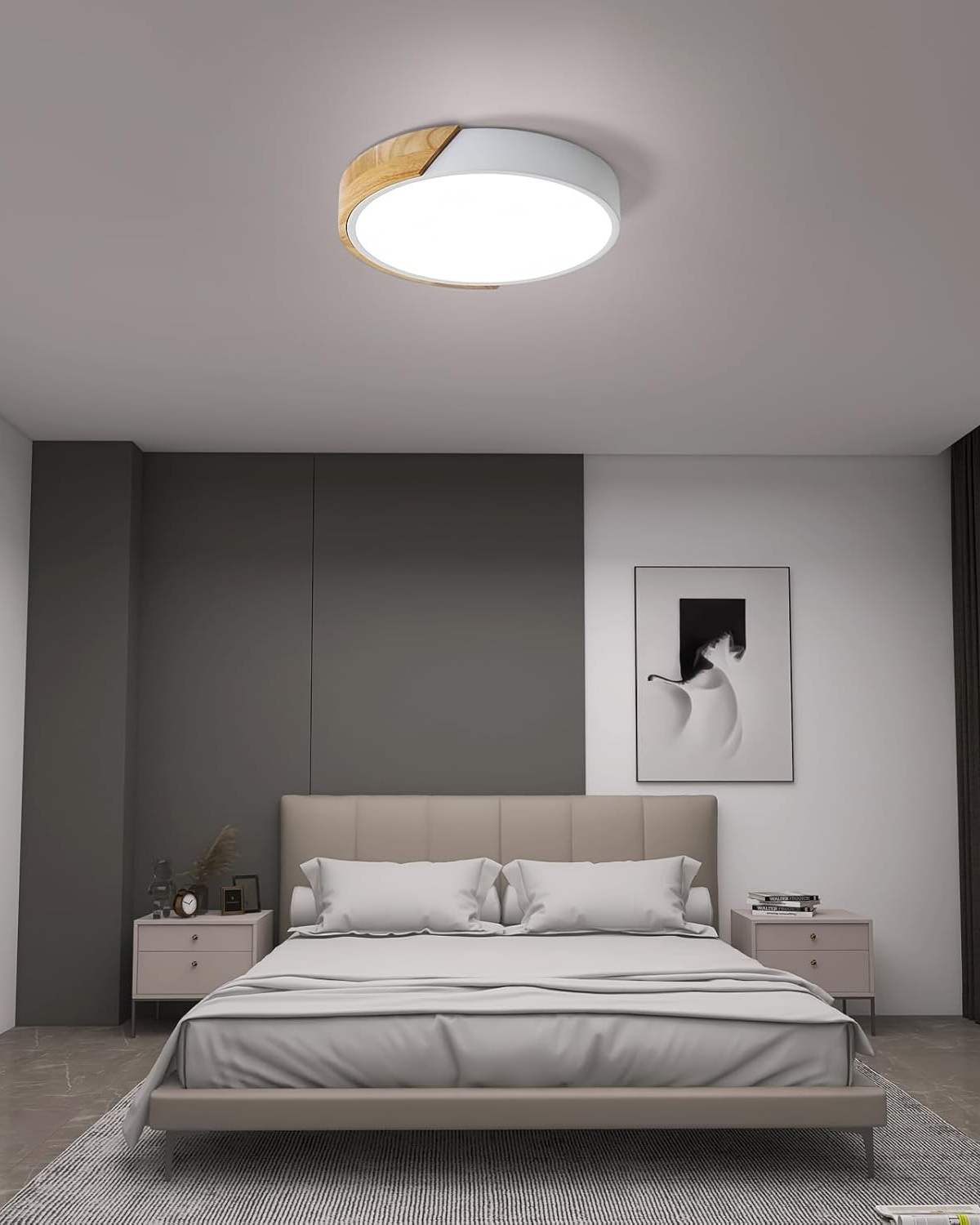 Velaro – Cirque Lumière Modern LED mennyezeti lámpa fa díszítéssel