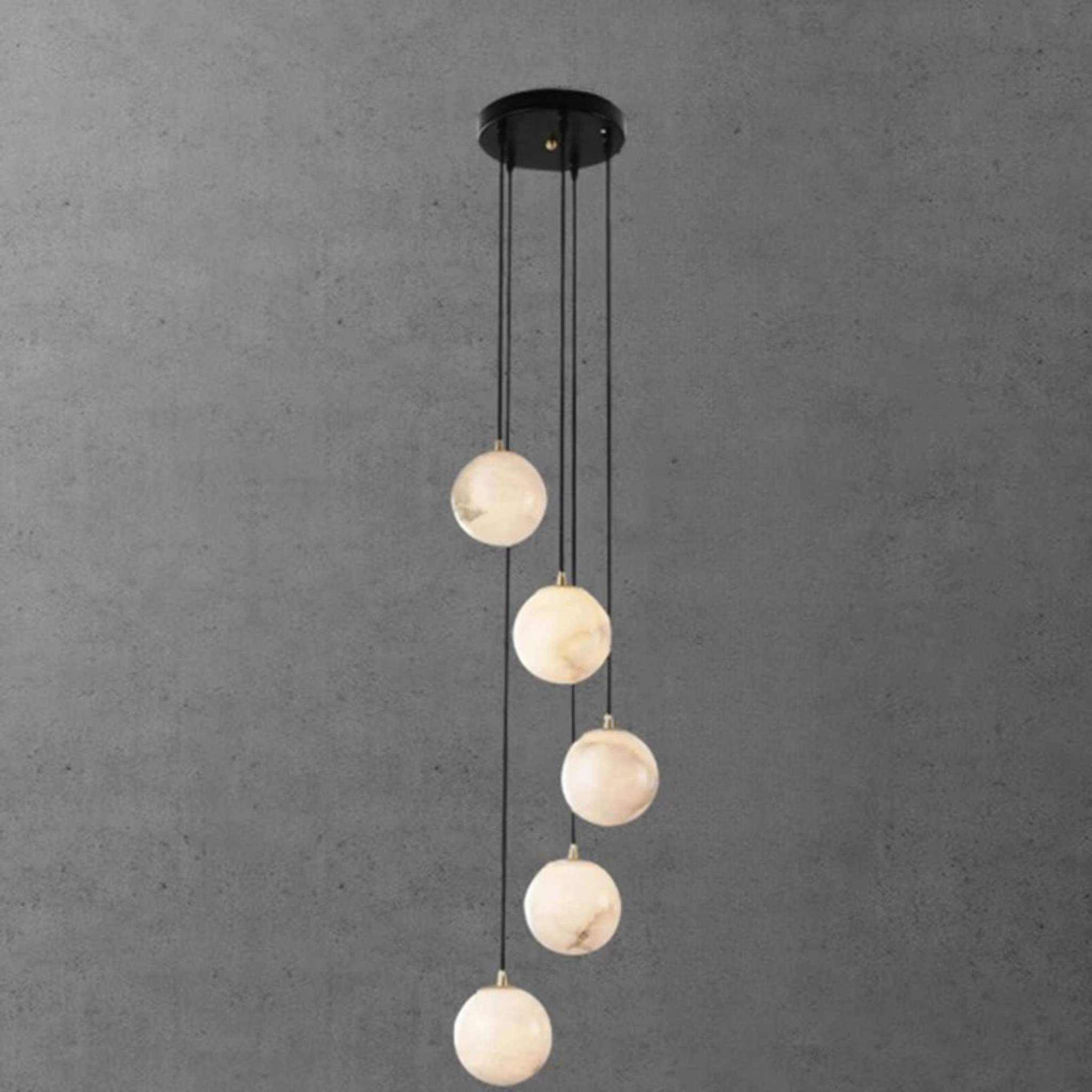 Travira - Lustre moderne à LED pour escalier plafonnier