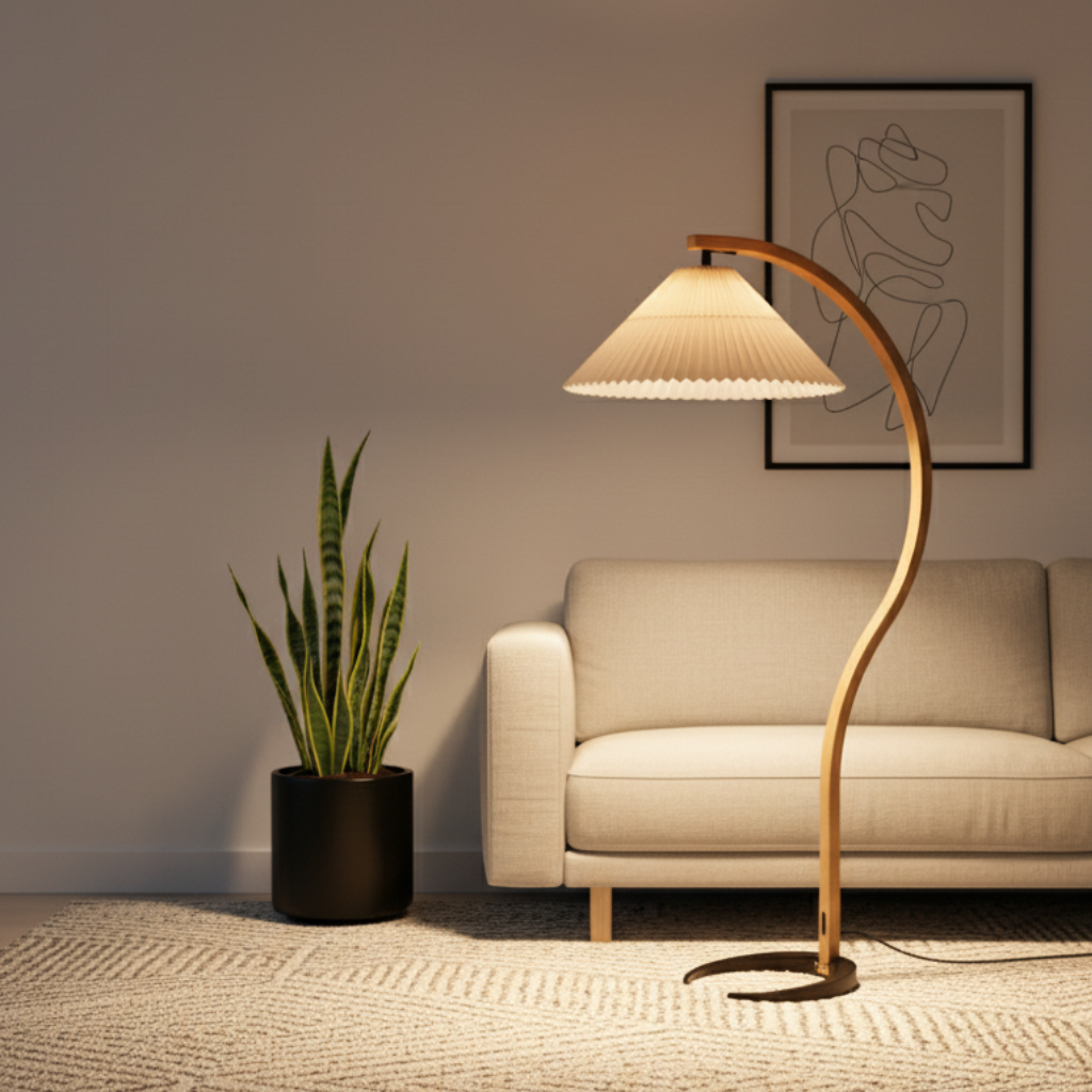 Virello - Lampe sur pied moderne élégante à DEL pour salon et chambre à coucher