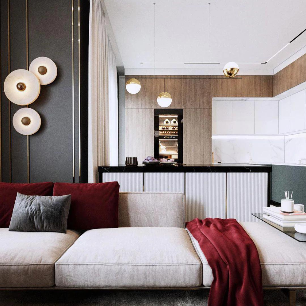 Alavara – Alabasterglans Minimalistisk Elegance Væglampe