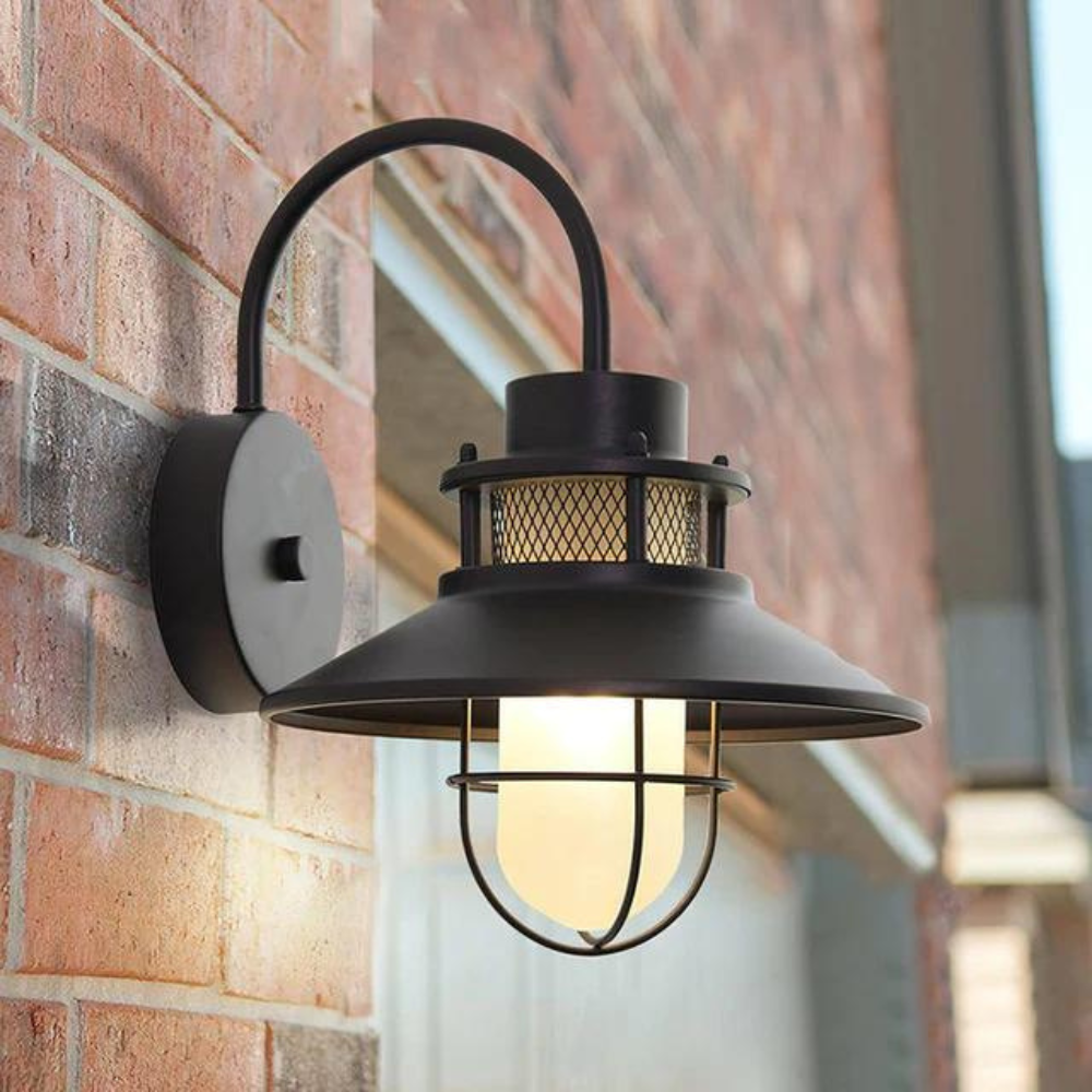 Torvain - Luminous Outdoor Torch Metal Outdoor Wall Lamp