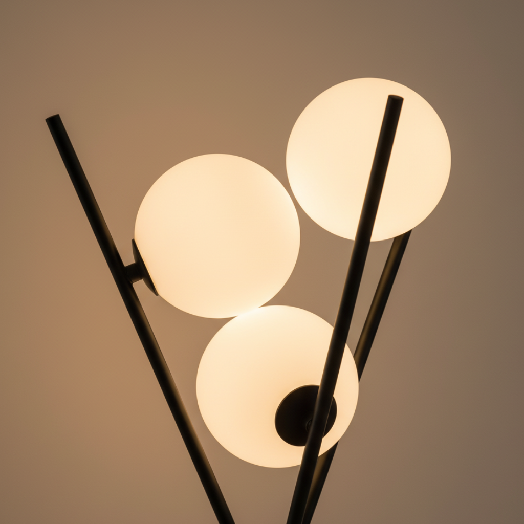 Nuvoro - Modern, szabályozható fényerejű LED holdmintás asztali és állólámpa