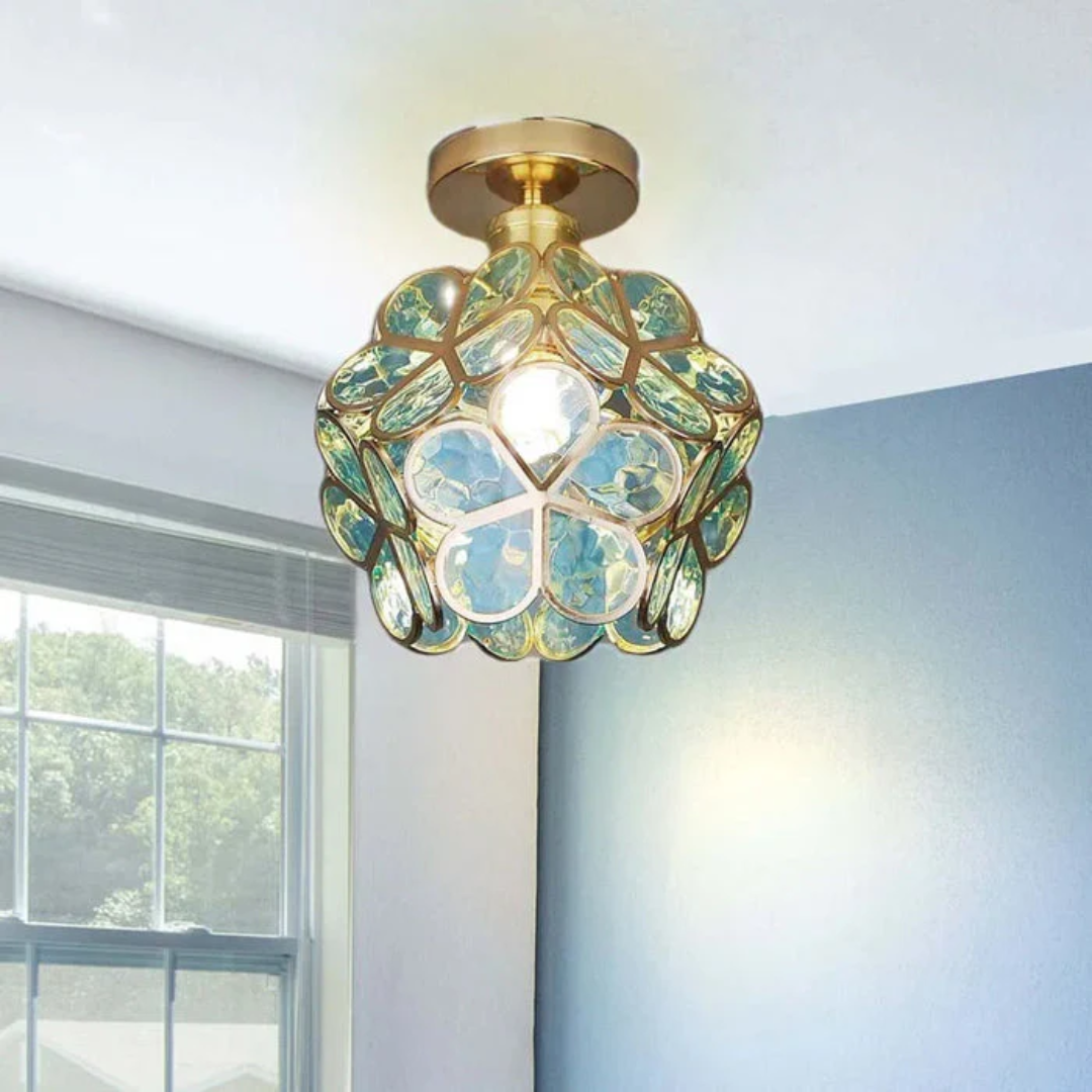 Florayne – Vintage Floral Ceiling Lamp
