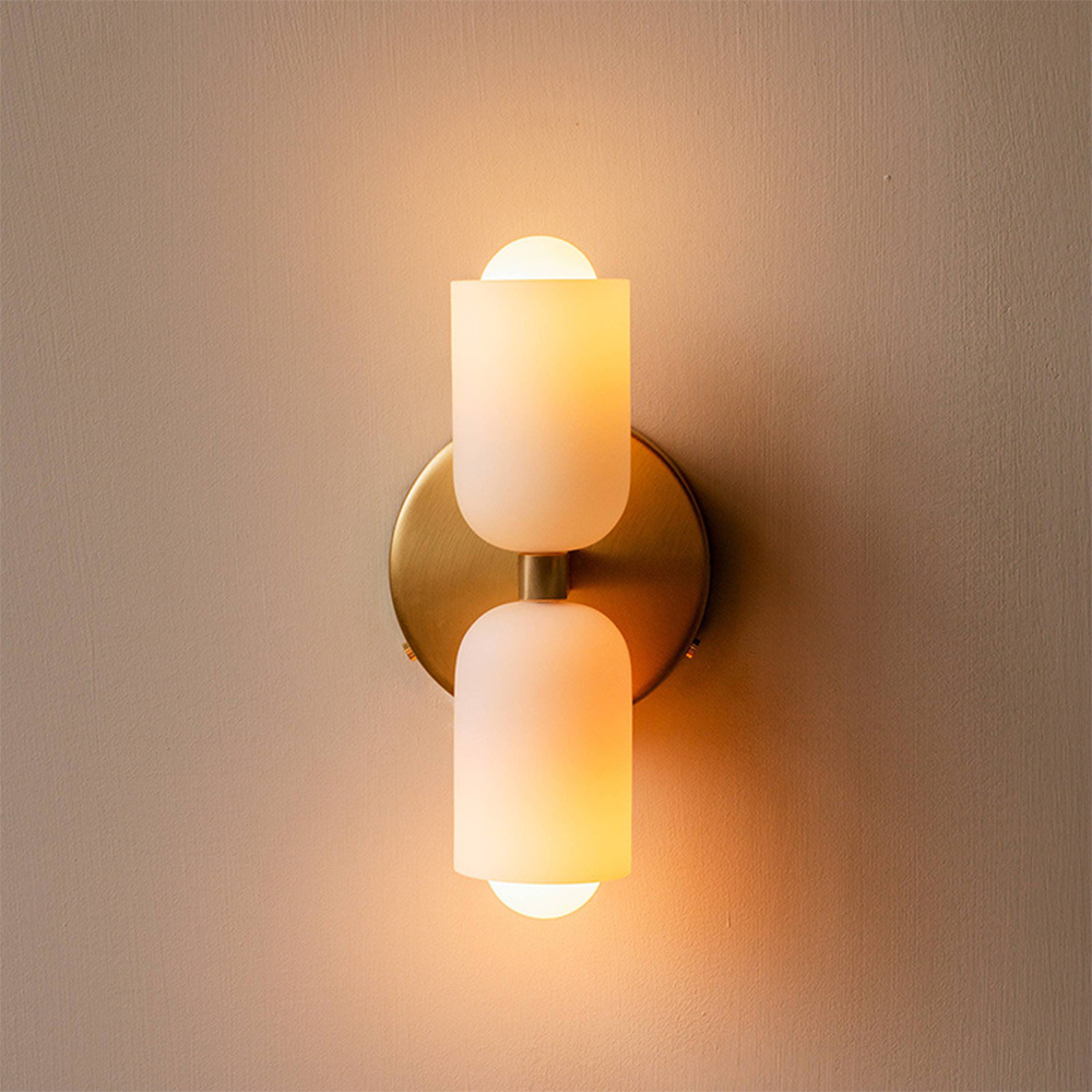 Nalora – Vintage 2světelná nástěnná lampa do interiéru E27