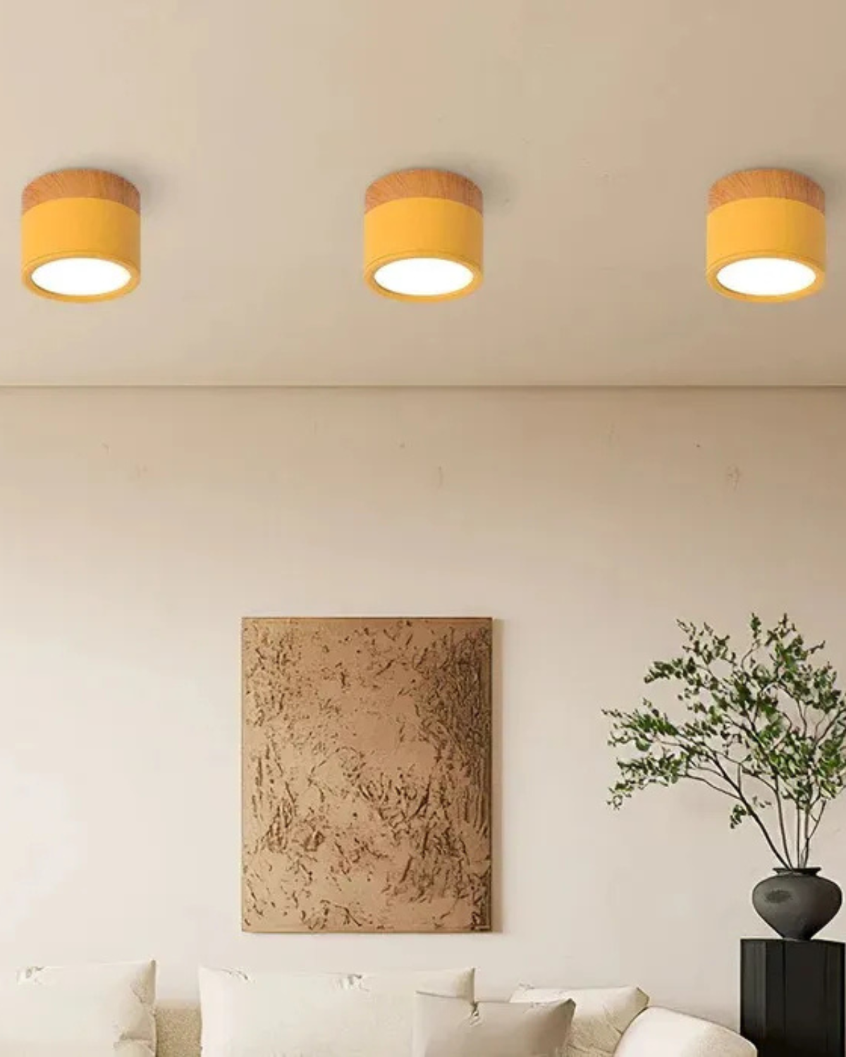 Revionne – Clairon modern, fényerőszabályozható LED mennyezeti lámpa geometriai mintával