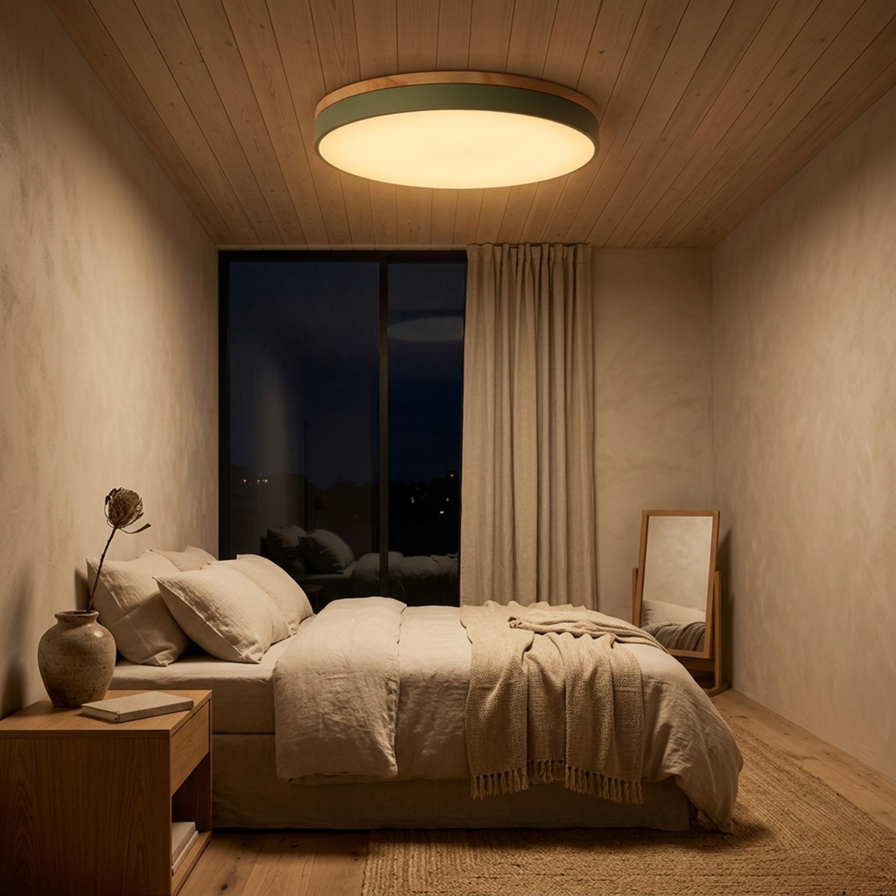 Cabain – Moderne Rund Skive Loftlampe