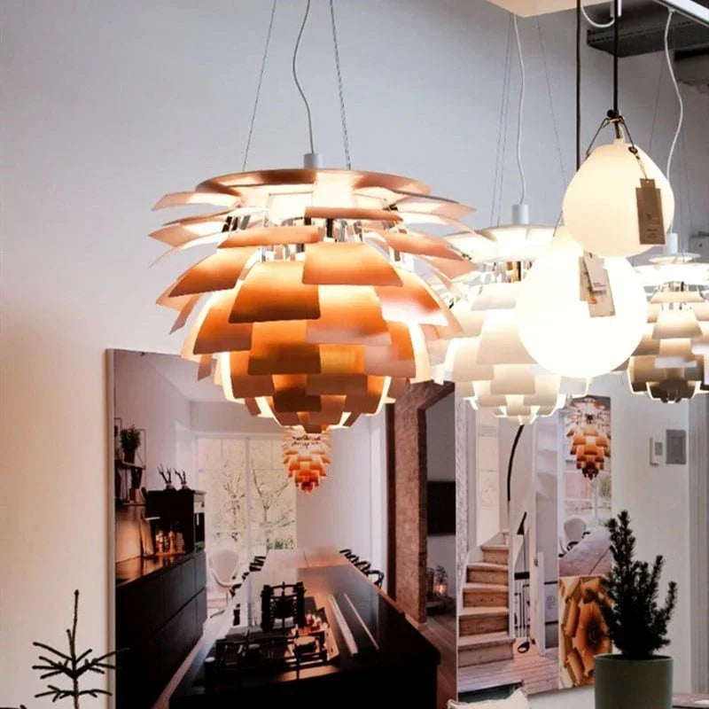 Artilume- Sculptural Layered Leaf Chandelier