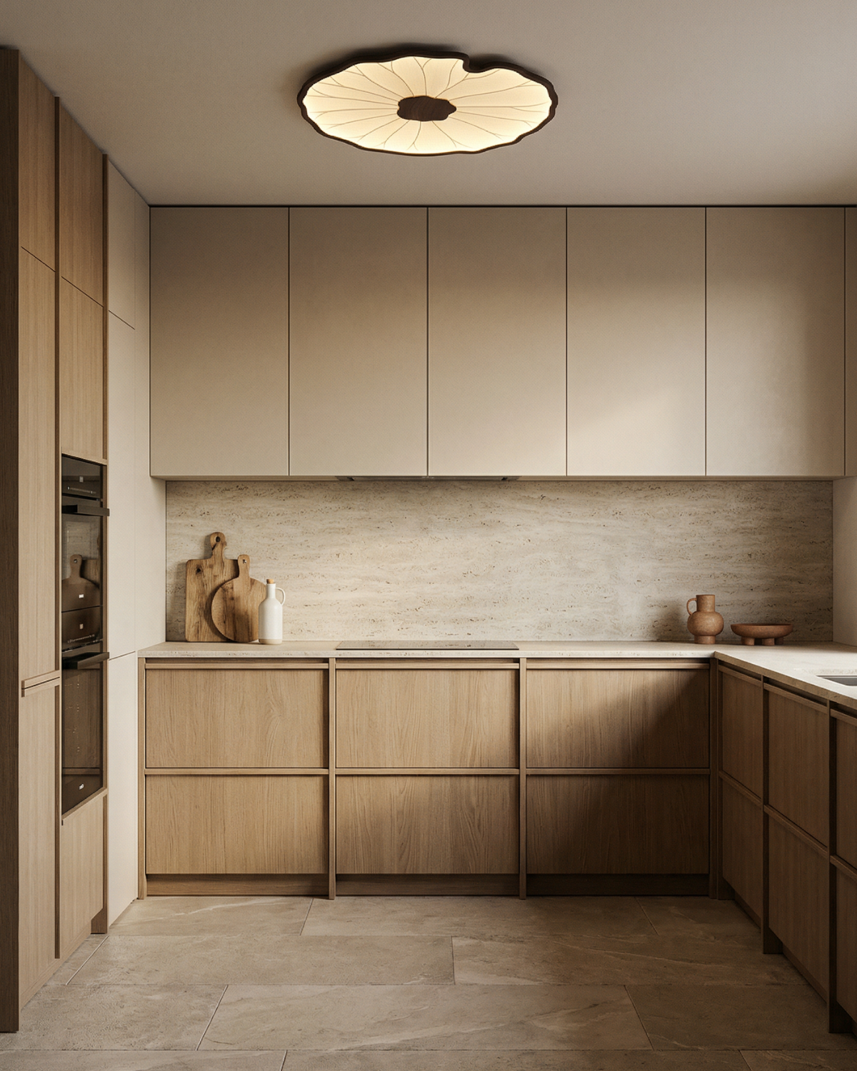 Ambrelune – Lampada da soffitto scultorea ispirata alla stella d'ambra