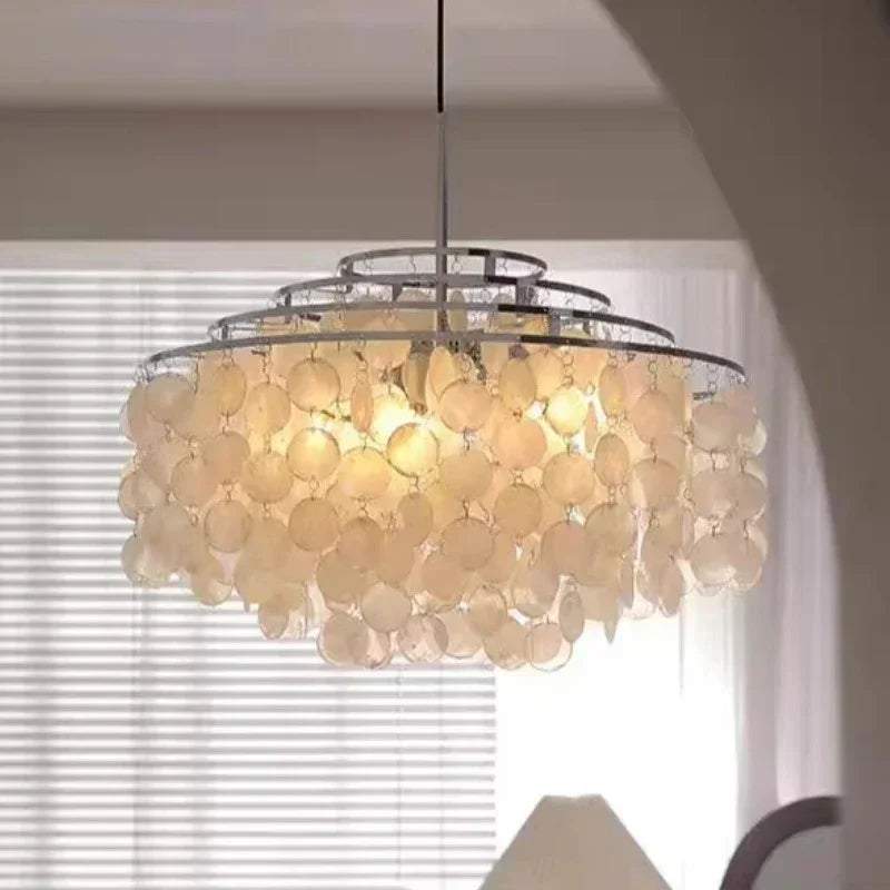 Mirellae- Sculptural Seashell-Inspired Pendant Chandelier
