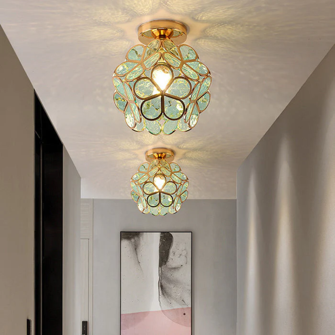 Florayne – Vintage Floral Ceiling Lamp