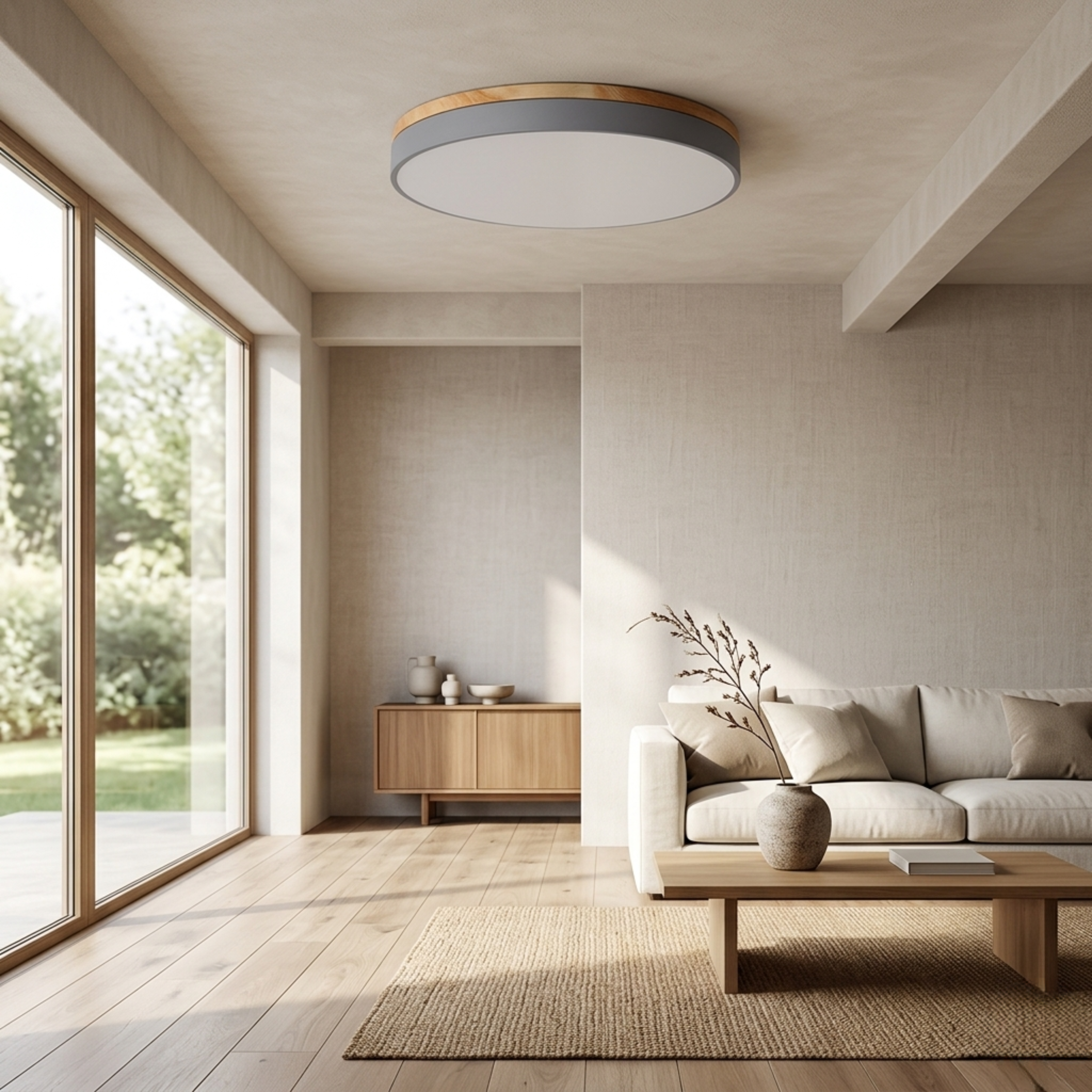 Cabain – Moderne Rund Skive Loftlampe