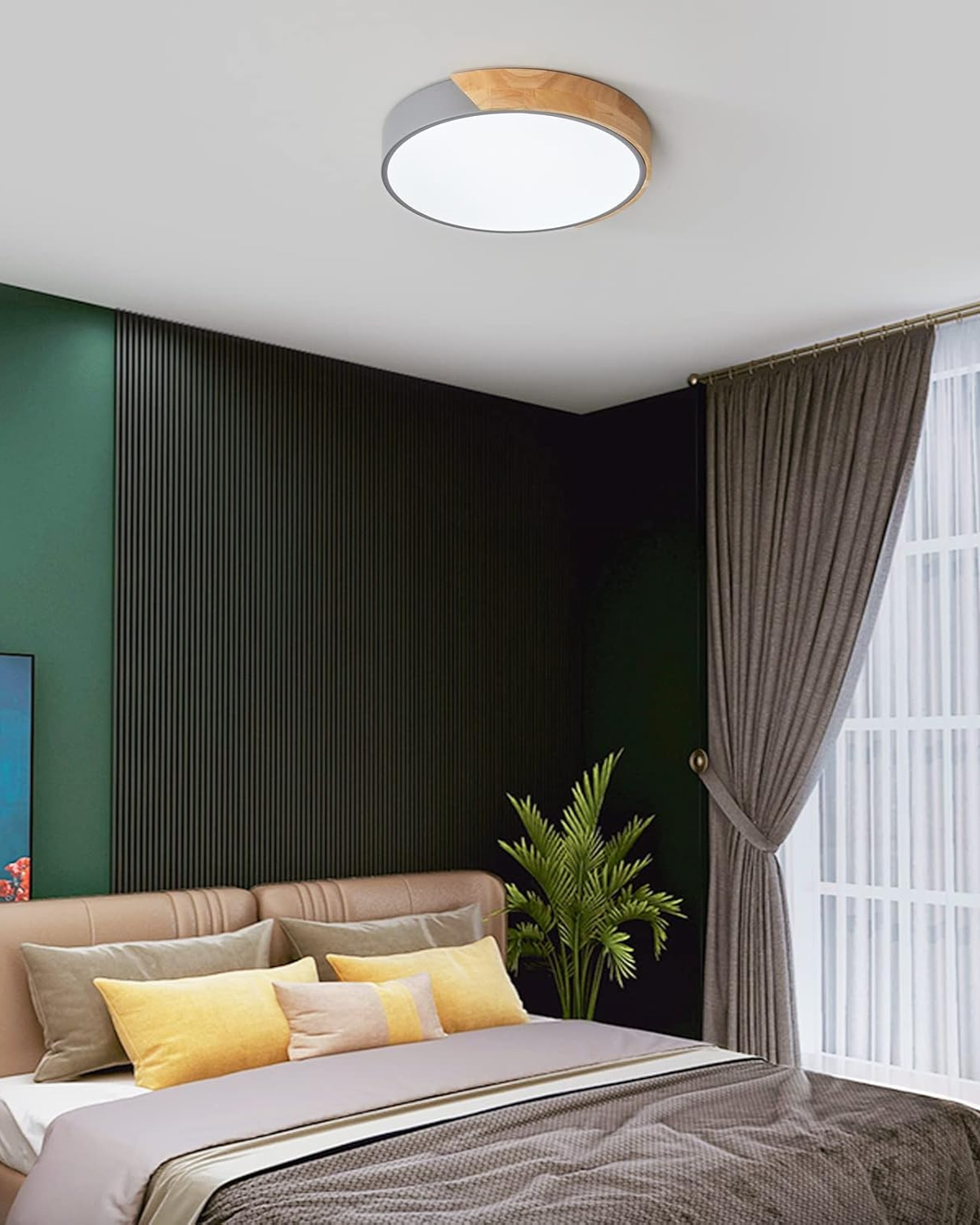 Velaro – Cirque Lumière Modern LED mennyezeti lámpa fa díszítéssel