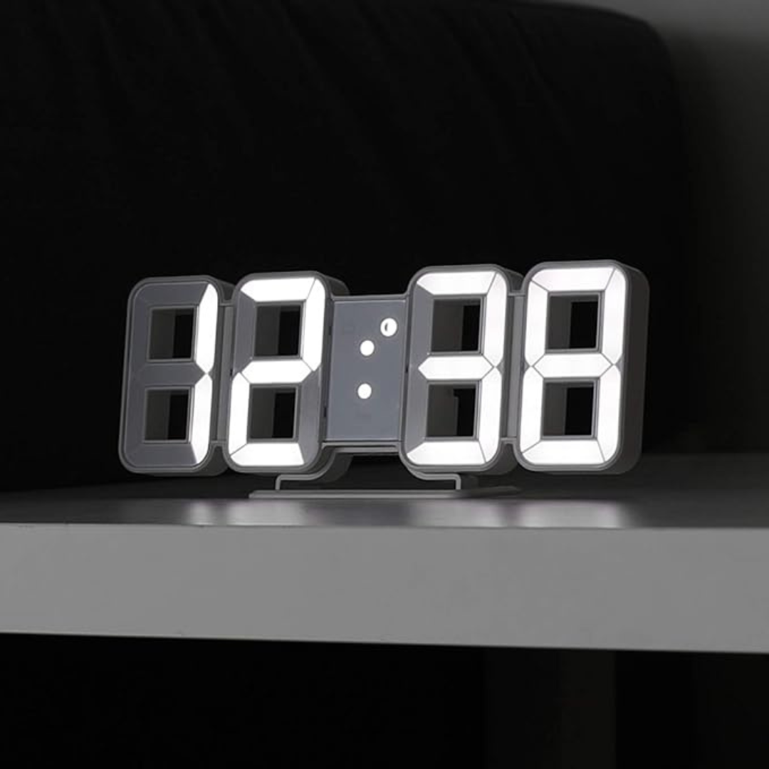 Vevora – Reloj de Pared Digital LED 3D con USB