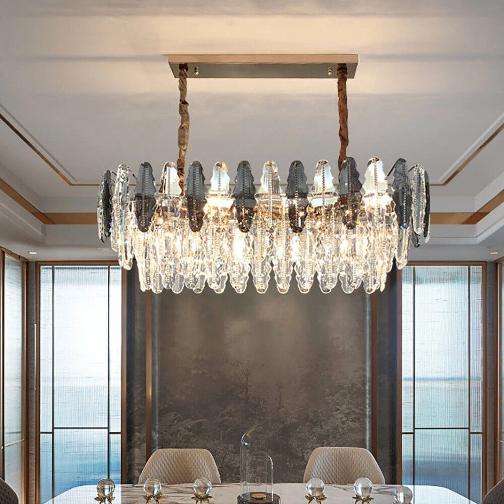Aurelienne – Nordic Crystal Leaf Chandelier
