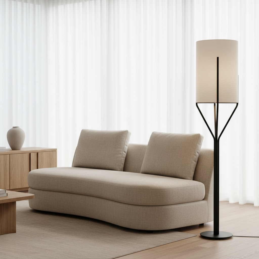 Sylvorae - Elegáns modern réz állólámpa nappali világításhoz