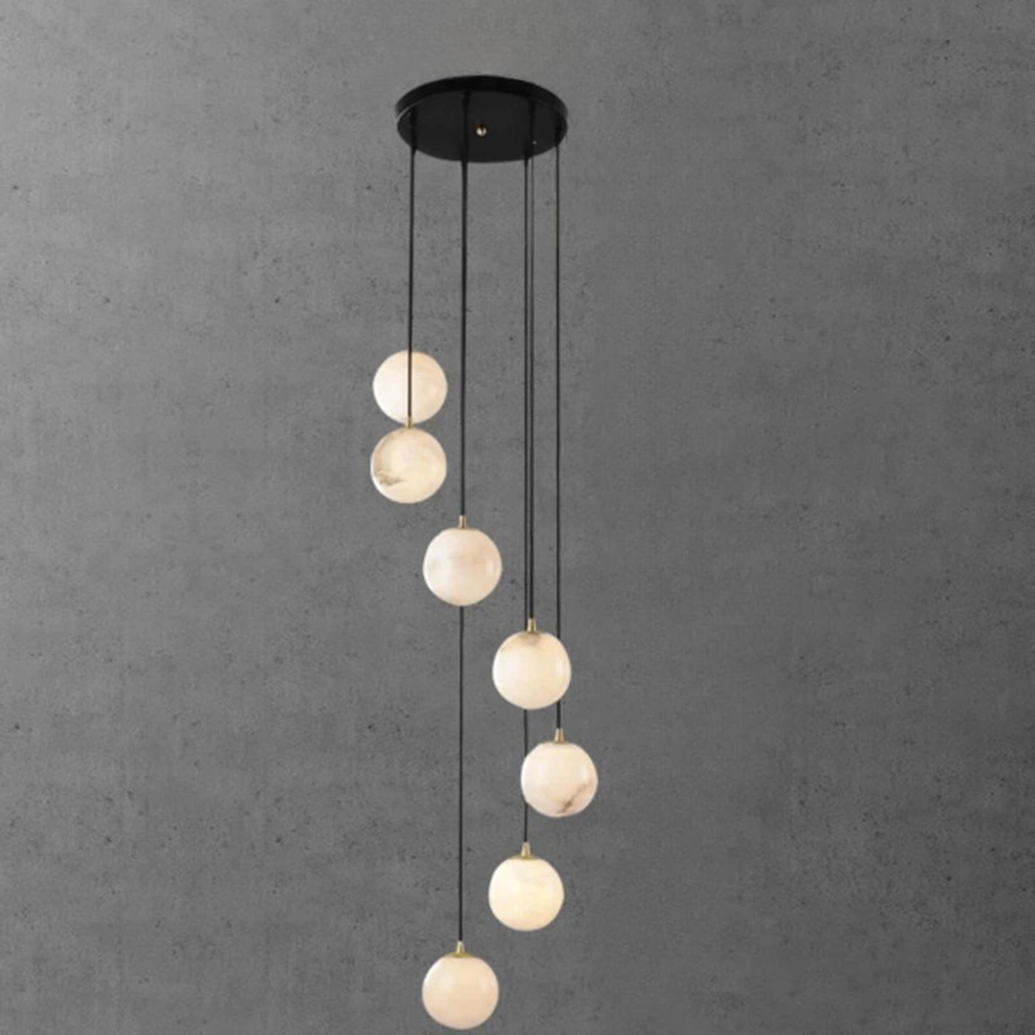 Travira - Lustre moderne à LED pour escalier plafonnier