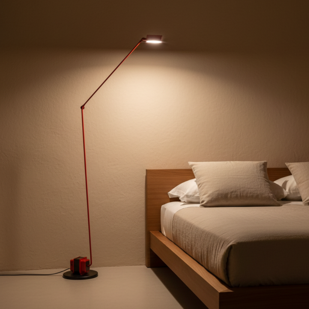 Draxien – Moderne justerbar sort gulvlampe