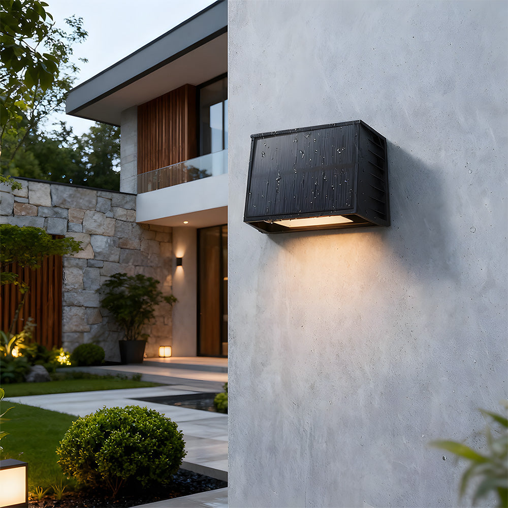 Nireon - Appliques murales solaires LED extérieures lumineuses étanches IP65