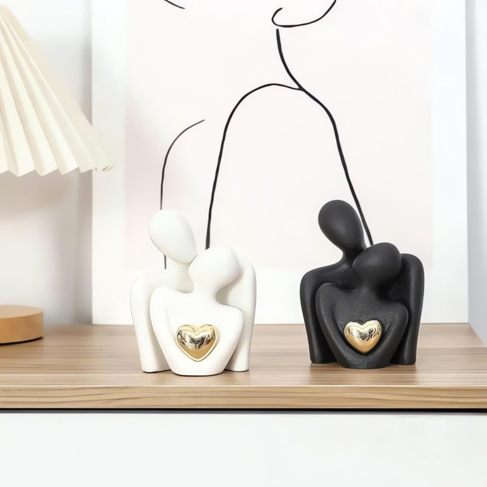 Serenite – Abstract Resin Couple Figurine Sculpture