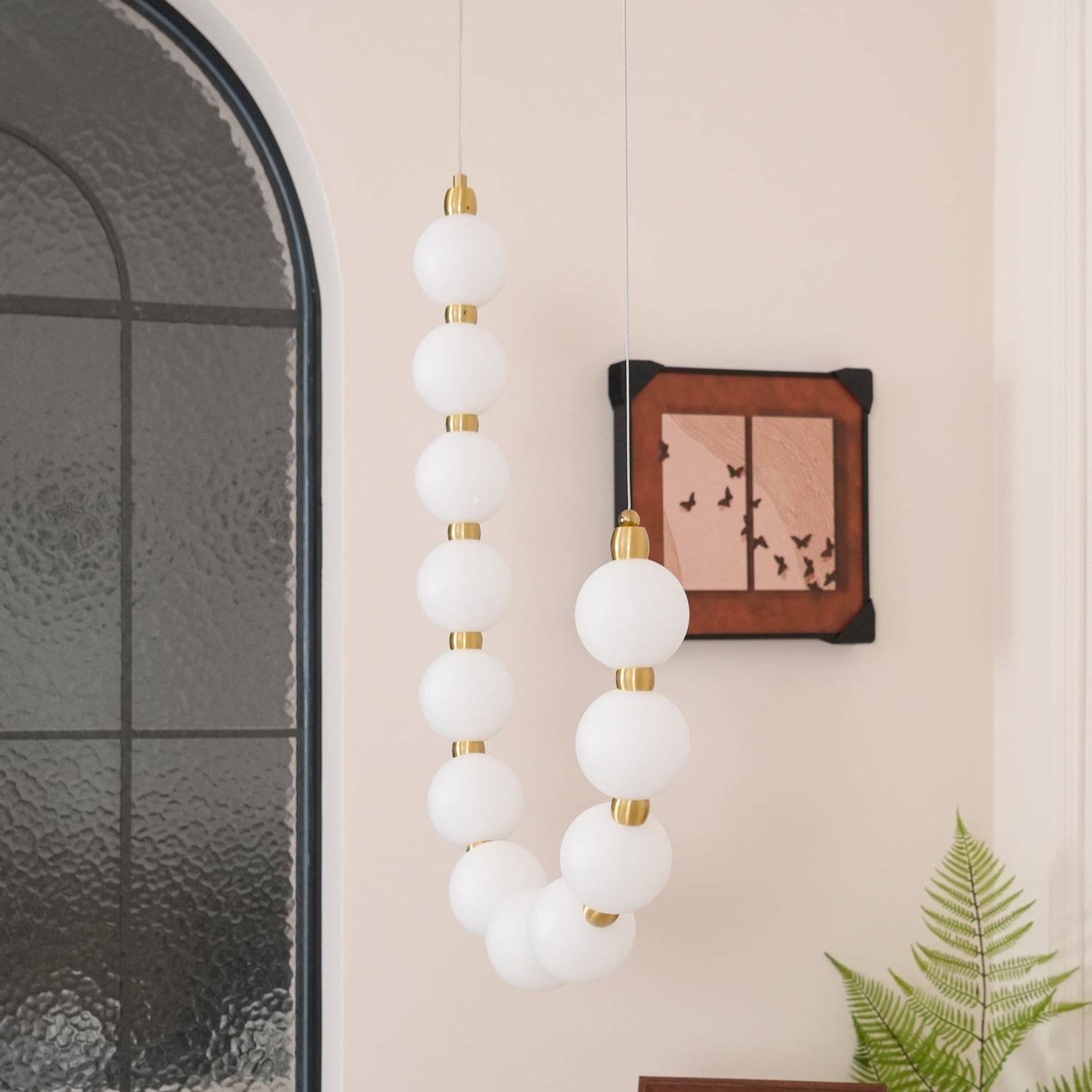 Lustrara - Réz akril gyöngyház ihlette csillár