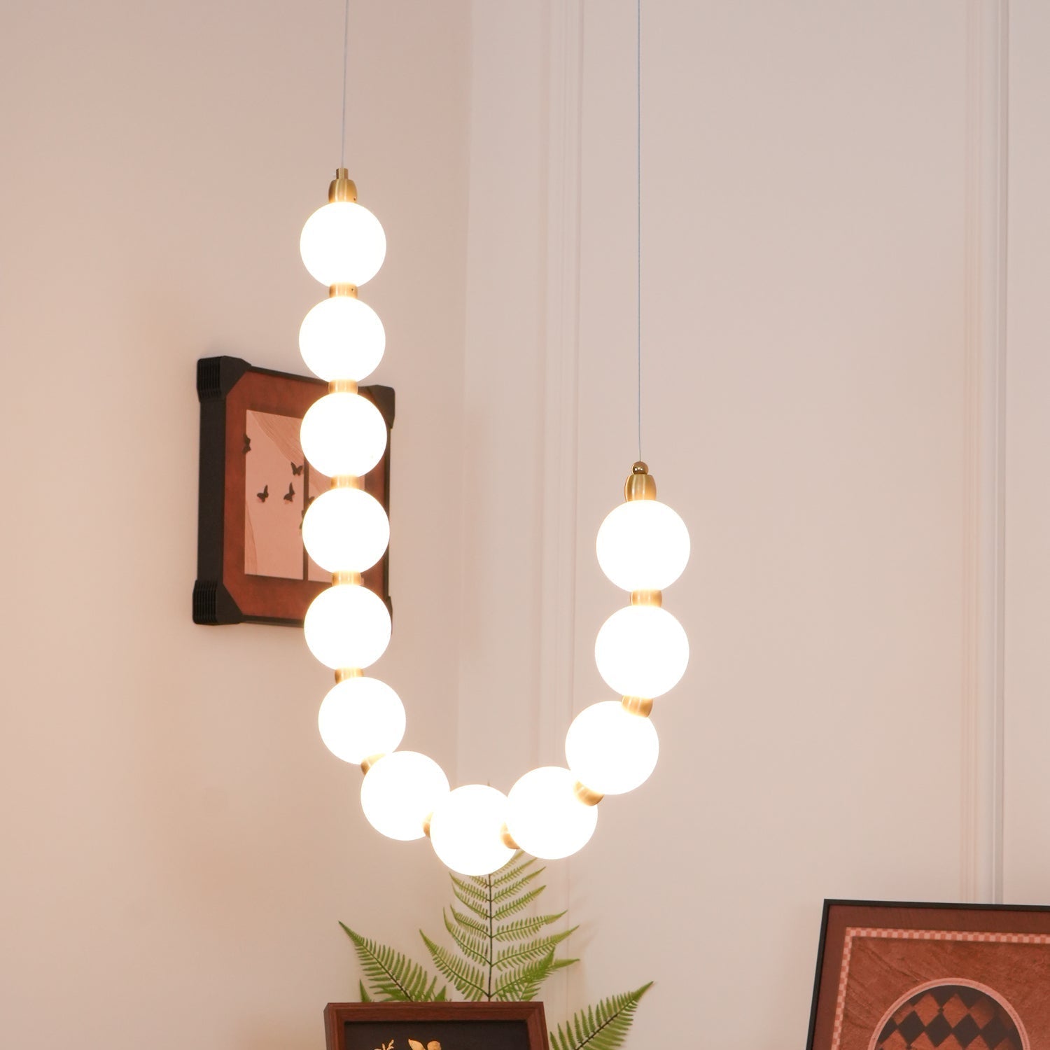 Lustrara - Réz akril gyöngyház ihlette csillár