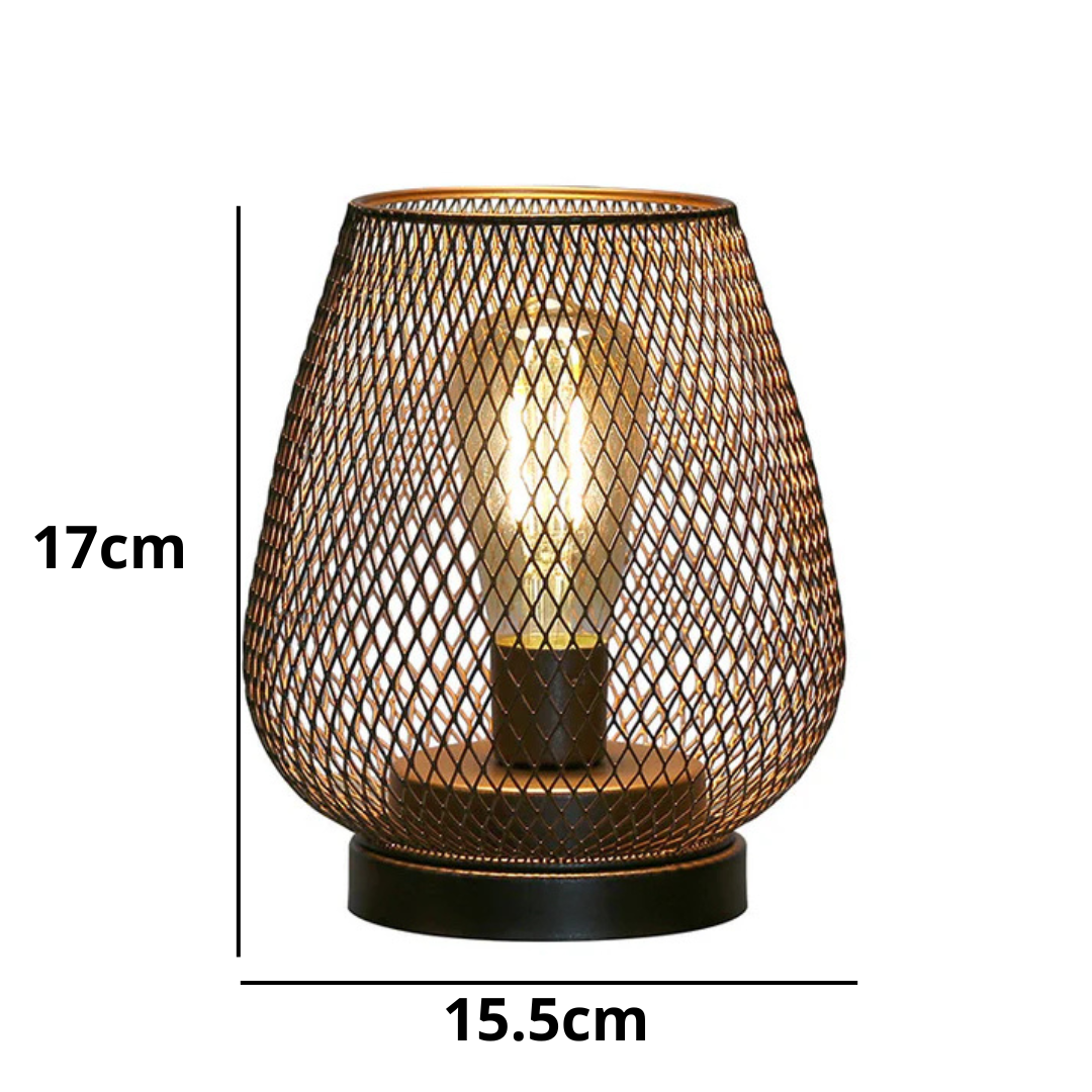 Avenora – Lampe de Table en Métal à Maille Rechargeable Sans Fil LED Blanc Chaud
